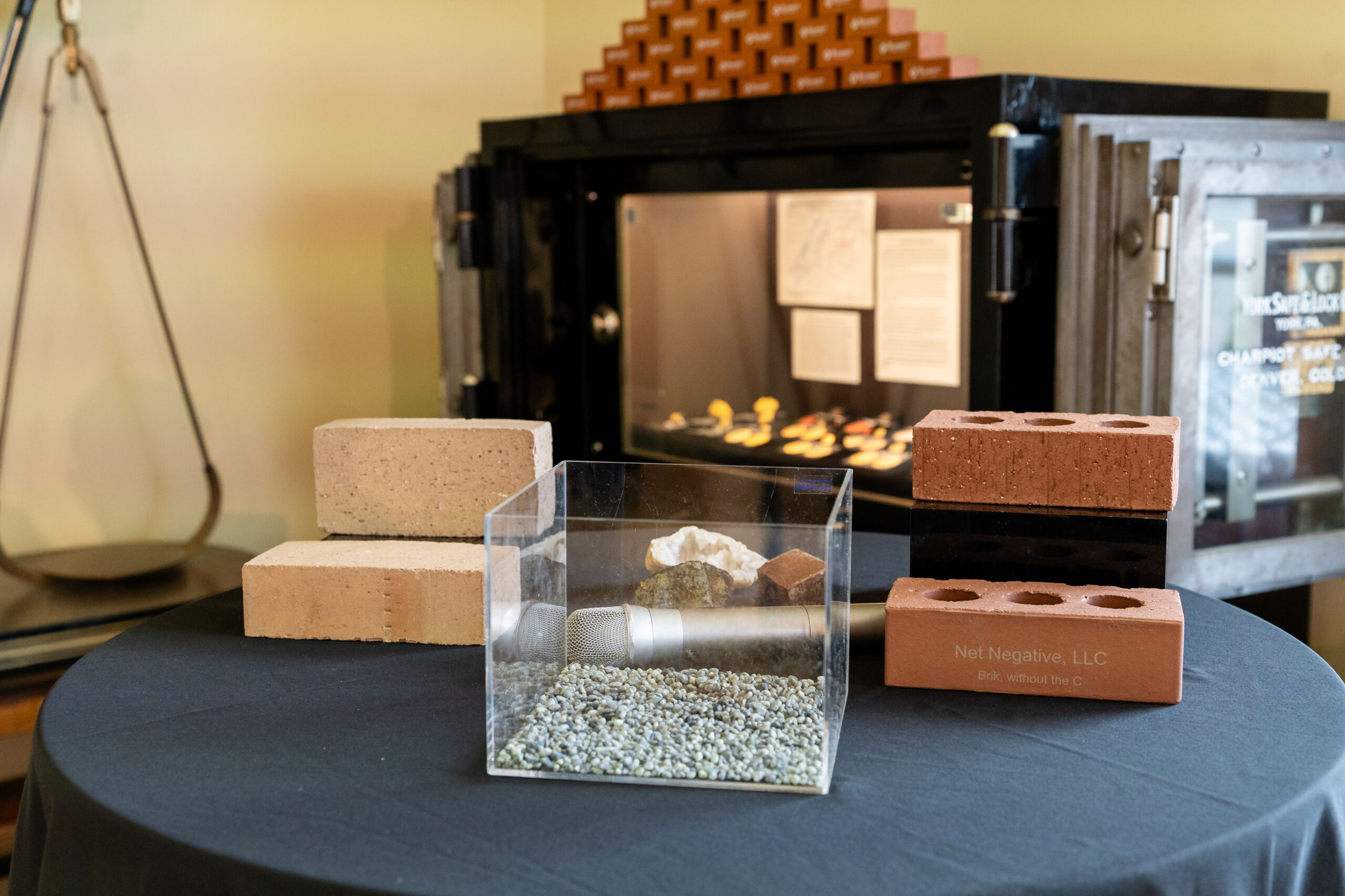 Launch Party Podium at CO School of Mines